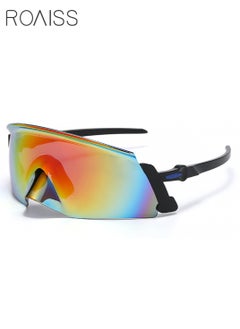 Buy Cycling Sports Sunglasses for Men Women UV400 Rimless Glasses for Baseball Running Fishing Golf with Case 65mm in Saudi Arabia