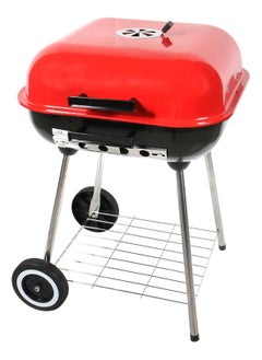 Buy Products 18in Portable Steel Charcoal Barbecue BBQ Grill w/Heat Control for Patio, Picnic, Tailgate in UAE