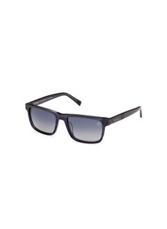 Buy Men's Rectangular Shape Acetate Sunglasses TB0002090D55 Lens Size: 55 Millimeter - Blue/Horn in UAE