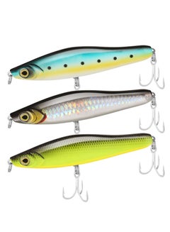Buy 3 pieces Fish bait Saltwater Jigs Fishing Lures 10g-160g With Flat BKK Hooks Slow Pitch Knife Vertical Jigs Saltwater Spoon Lure For Tuna Salmon Grouper Sea Fishing Jigging Lure Blade Bait in Saudi Arabia
