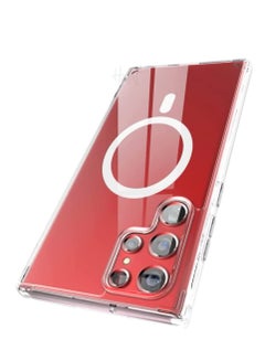 Buy Magnetic Clear Case for Samsung Galaxy S22 Ultra, Magsafe Slim and Hard Case Cover in UAE