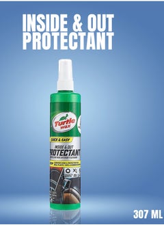 Buy Turtle Wax Inside & Out Protectant Quick & Easy 307 ML - Deep Rich Shine for Plastic, Vinyl, Rubber in Saudi Arabia