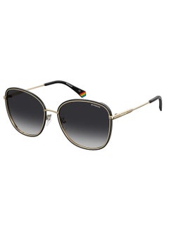 Buy Polarized Square Eyewear Sunglasses PLD 6117/G/S BLK GOLD 61 in Saudi Arabia