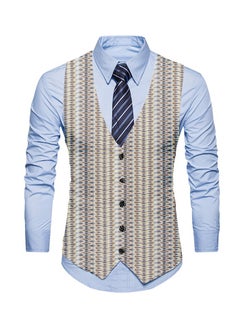 Buy New Fashionable Personalized Printed Men's Suit Vest in Saudi Arabia