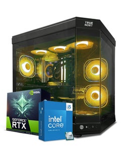 اشتري حاسوب ألعاب إيكلبتور - معالج إنتل كور i5-12400F، بطاقة رسومات RTX 4060، 16 جيجابايت ذاكرة وصول عشوائي، 1 تيرابايت SSD، نظام التشغيل Windows 11 Pro، صندوق TrueNort RGB باللون الأسود في الامارات