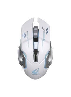 Buy Wireless Gaming Mouse White/Grey/Blue in Saudi Arabia