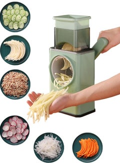 Buy Multifunctional Vegetable Chopper And Cutter, Hand Crank Vegetable Potato And Fruit Slicer, Cheese Grater, Spiralizer, Shredders Perfect For Professional And Home Use  Convenient Quick And Exceptional in Saudi Arabia