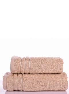 Buy Towel Set Consisting Of Two Pieces - A Face Towel (50x90) And A Bath Towel (130x70) in Saudi Arabia