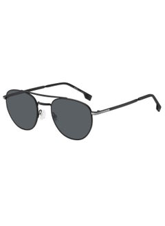 Buy Men's UV Protection Sunglasses Boss 1631/S Black 46.8 - Lens Size: 53 Mm in UAE