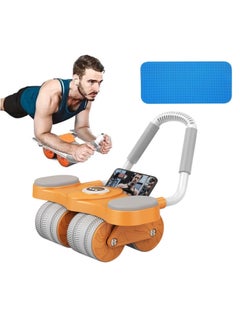 Buy New upgrade Auto Rebound Ab Roller Wheel with Elbow Support Counter  Kneel Pad and Phone Holder  Perfect for Abs Workout in Saudi Arabia