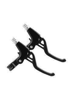 Buy 2 Pcs Bicycle Brake Levers Universal Aluminum Alloy Brake Handle Durable Bicycle Handbrake for Children Labor Saving Mountain Bike Left and Right Brake Lever Accessories Black in Saudi Arabia