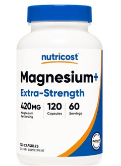 Buy Magnesium Plus - Extra Strength - 420 mg - 120 Capsules in UAE