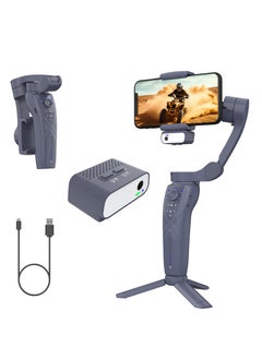 Buy Gimbal Stabilizer for Smartphones, XQOOPS 3-Axis Auto Balance Handheld Phone Gimbal with Magnetic AI Active Tracking and Fill Light, Foldable Phone Stabilizer for Video Recording for iPhone& Android in Saudi Arabia