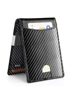 Buy Source New Multi-card Gold Clip Rfid Anti-theft Brush Men's Wallet Short 20% Credit Card Bag in Saudi Arabia