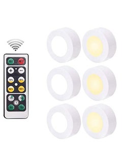 Buy TYCOM Pack of 6Pcs Motion Sensor Lights, Cordless Battery-Powered LED Night Light, Stick-anywhere Closet Lights Stair Lights Puck Lights for Home Kitchen Hallway Cabinet Stairs Bathroom(Warm White) in UAE