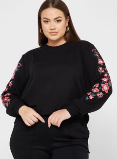 Buy Round Neck Printed Sweatshirt in UAE