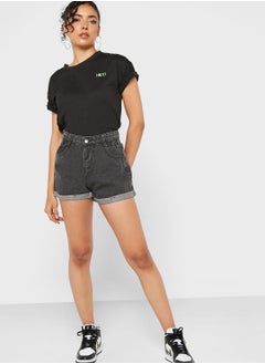 Buy Paperbag Denim Shorts in UAE