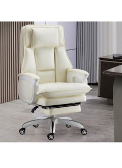 Buy Executive Ergonomic Computer Desk Chair for Office and Home, Boss Chair with headrest back comfort and lumbar support with Foot Rest in UAE