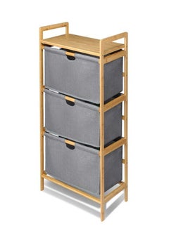 Buy 3 Tier Portable Children Cloth Storage Cabinet wardrobe in UAE