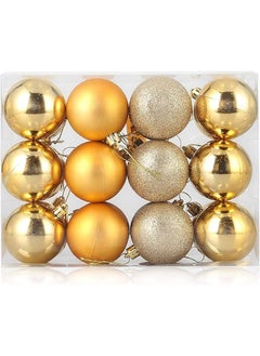 Buy Christmas Baubles Ornaments 24Pcs, Shatterproof Commercial in Egypt