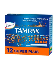 اشتري Cardboard Applicator Tampons Super Plus Absorbency 12 Count في مصر