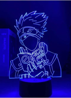 Buy 3D Night Light,Anime Lamp, Merchandise Led Light 16 Colors Change with Remote Control for Kid Bedroom decor Boys Girls Birthday Gifts Kakashi Read in UAE