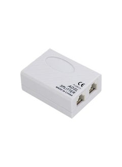 Buy ADSL Broadband Modem Phone Line Splitter Filter White in Saudi Arabia