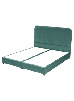 Buy Leen | Velvet Bed Frame - Dark Green in Saudi Arabia