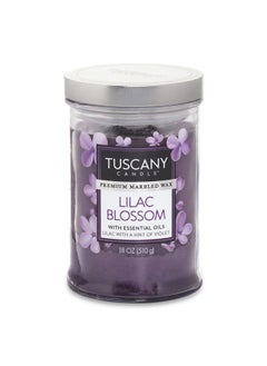 اشتري Tuscany Lilac Blossom Jar Candle, Purple - 18 Oz في الامارات