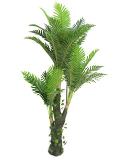 Buy Decorative Artificial Tree Green Long Leafs for Indoor/Outdoor Home Events Decoration 140x45x45cm in UAE