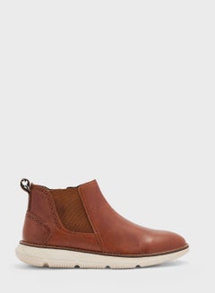 Buy Genuine Leather Casual Pull On Boots in UAE