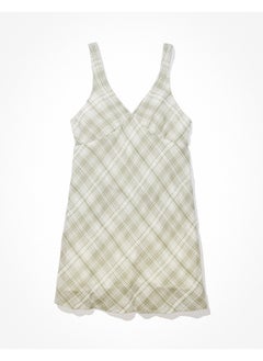 اشتري AE Plaid Babydoll Mini Dress في الامارات