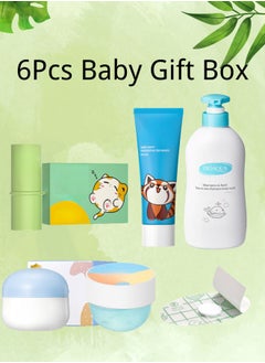 Buy 6Pcs Baby Gift Set Care For Baby Skin Soothing Baby Skin Summer Cooling Set Suitable For Baby Boys and Girls in UAE