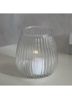 Buy Rick Glass Votive Holder 10 x 11 x 10 cm in UAE