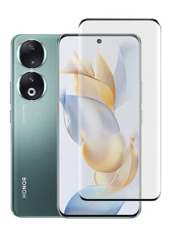 Buy Screen Protector Compatible with Honor 90 Pro, 3D Full Coverage with Anti-Scratch High Transparency Anti-fingerprint Bubble-Free Premium Tempered Glass Screen Protector in Saudi Arabia