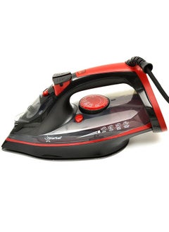 Buy StarSat SS-IR850 Black, Red 2200W Self-Cleaning, Non-Stick, Spray, Steam, Brust Iron in UAE