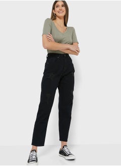 Buy Distressed Mom Jeans in UAE