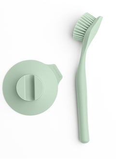 Buy BRABANTIA Dish Brush with Suction Cup Holder - Green in UAE