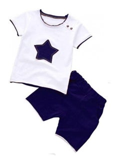 اشتري otton Clothes Set Tops Star Print for Baby Toddler Outfit Children Boy Set (1pair) LARGE في الامارات