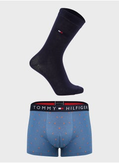 Buy Polka Print Socks & Trunks Set in UAE