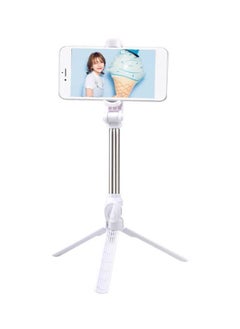 Buy Bluetooth Selfie Stick White/Silver in Saudi Arabia