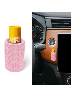 Buy Upright Car Chapstick Holder, Bling Insulating Lip Balm Holder,Rhinestone Car Accessories for Women Interior ,Suitable for Most Vehicles in Saudi Arabia