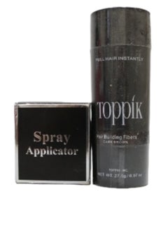 Buy Toppik Hair Building Fibers with Applicator Dark Brown 27.5 g in Egypt