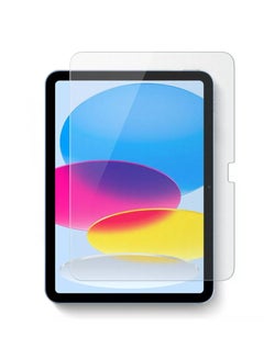 Buy Apple iPad (2022) 10th Gen 10.9" Tempered Glass Screen Protector Clear in UAE