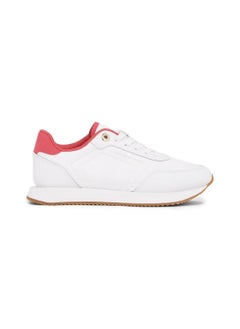 Buy Women's  Essential Runner Sneakers, White - Leather in Saudi Arabia