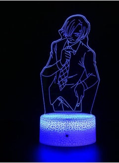 اشتري Japan Anime Monkey D. Luffy 3D LED Illusion Night Light 7 Colors Desk Lamp Home Bedroom Decor Child Birthday Christmas Kids Toys Sanji في الامارات