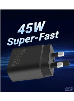 اشتري "Efficient 45W Power Adapter: Fast Charging for Samsung, Motorola, and Google Devices" في الامارات