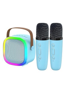 Buy Mini Karaoke Machine Portable Speaker Bluetooth Karaoke Speaker With Dual Wireless Mic For Kids And Adults Mini Wireless Speaker With Light For Indoor And Outdoor Party And Birthday Bluetooth Speaker in UAE