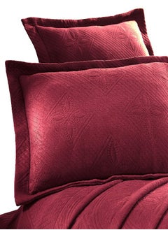 Buy SUPERIOR Celtic Circles Bedspread with Matching Pillow Shams, Queen, Burgundy, 3-Pieces in UAE