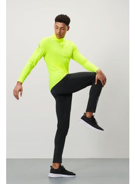 Buy Men Sportswear Fit Running Tights, Black in UAE